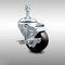 Service Caster 3 Inch SS Hard Rubber Wheel Swivel 3/8 Inch Threaded Stem Caster with Brake SCC SCC-SSTS20S314-HRS-TLB-381615 - alternate 1